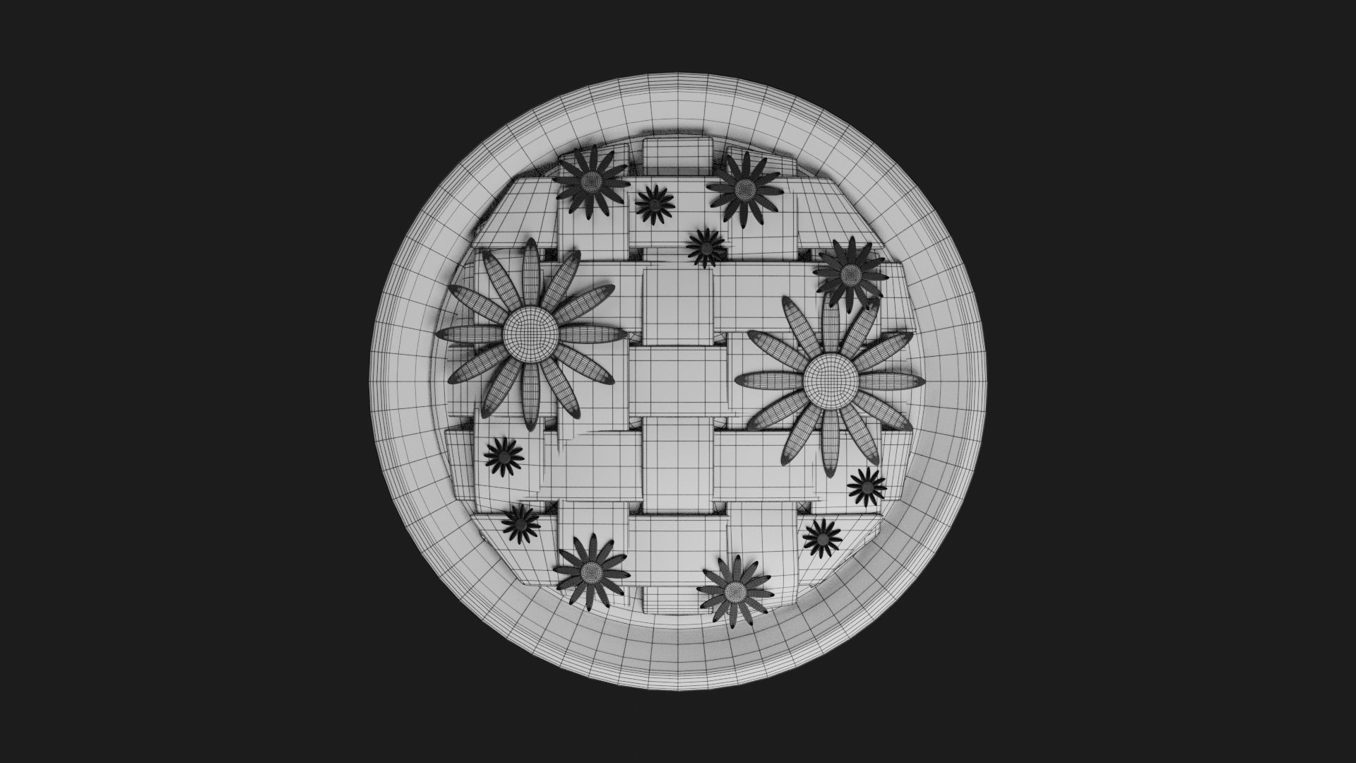 Pie Part 2 Low-poly 3D model_7