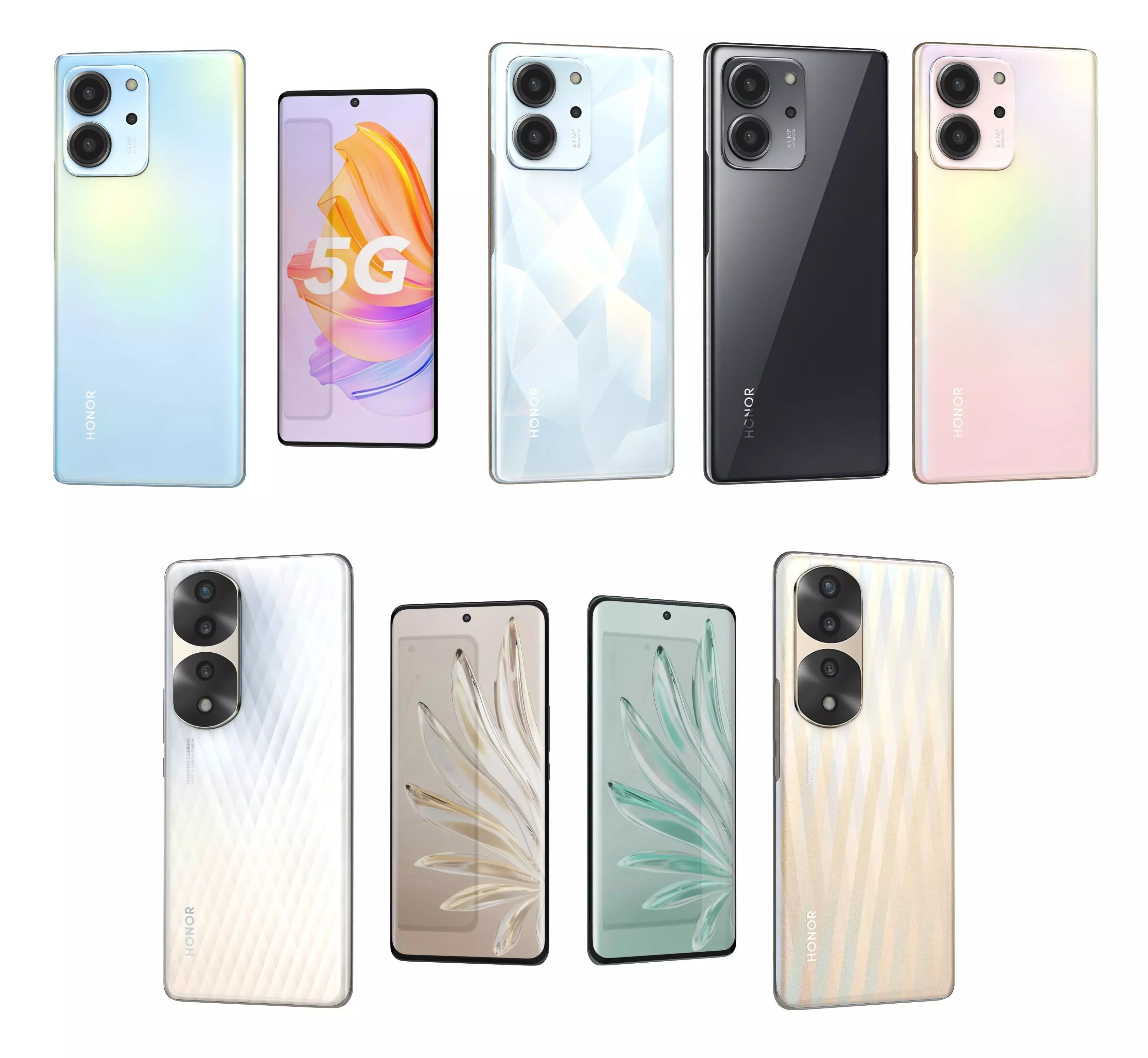 Honor 70 Pro And 80 SE 3D model_0