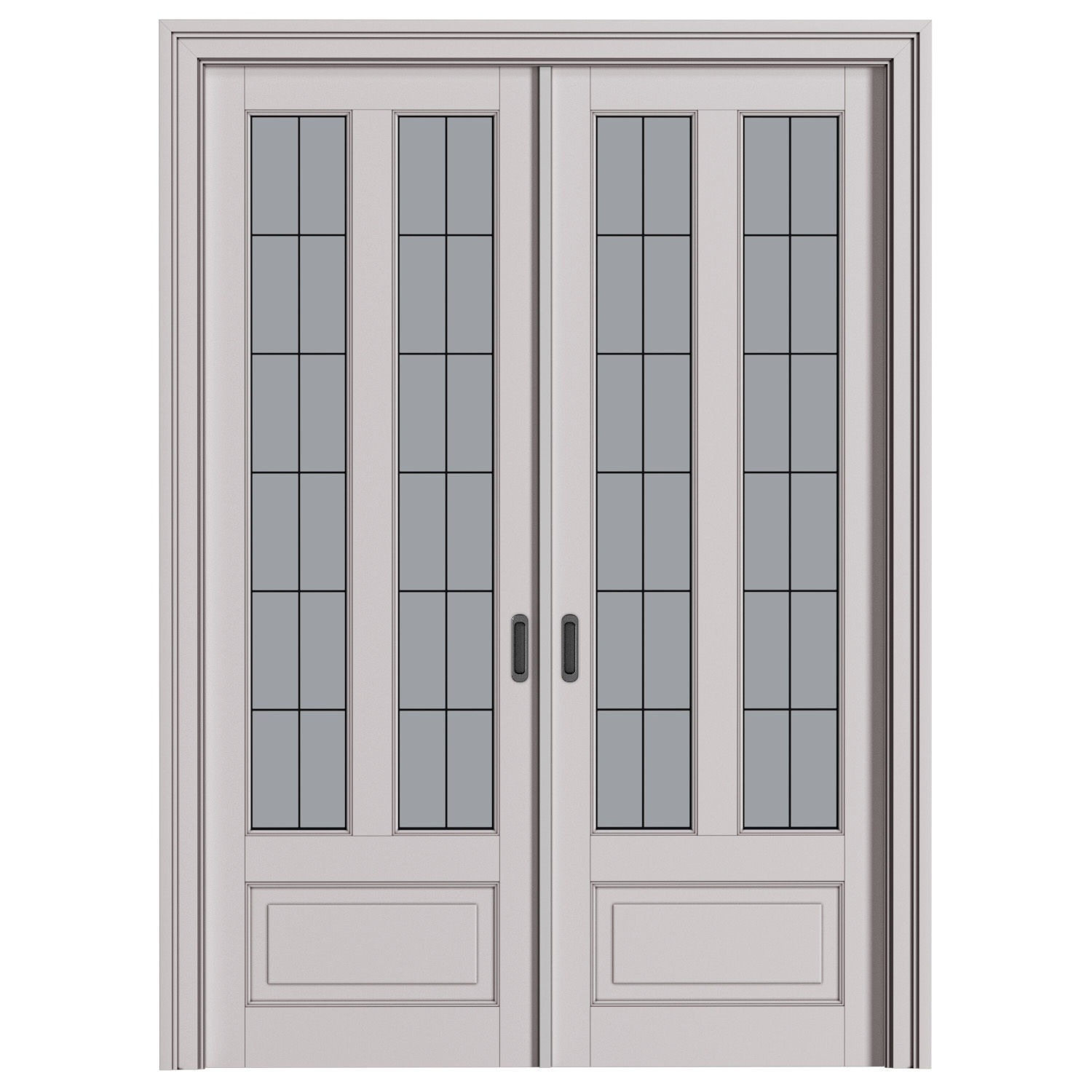 Interior sliding doors in Art Deco style 3D model_1