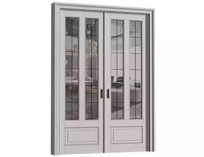 Interior sliding doors in Art Deco style