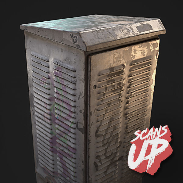 Electric Box 01 - Stonelake3D Low-poly 3D model_3