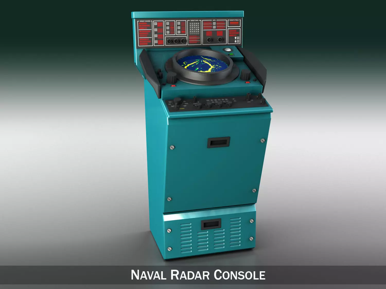 Naval Radar Console 3D model_0