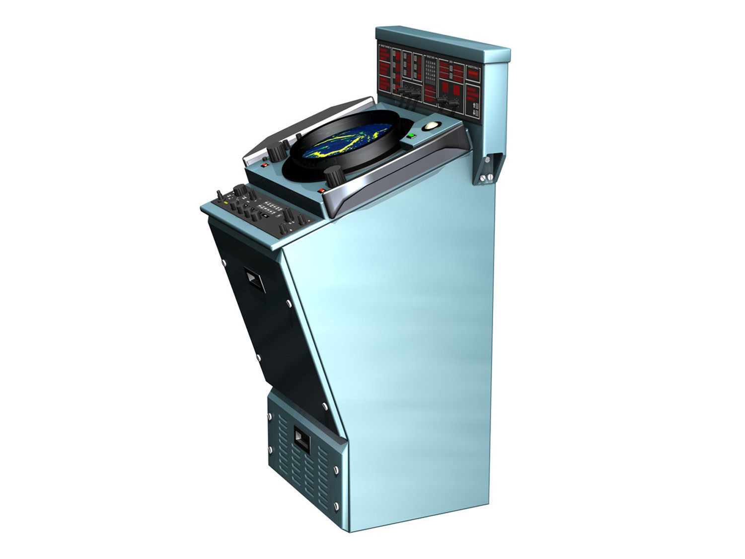 Naval Radar Console 3D model_4