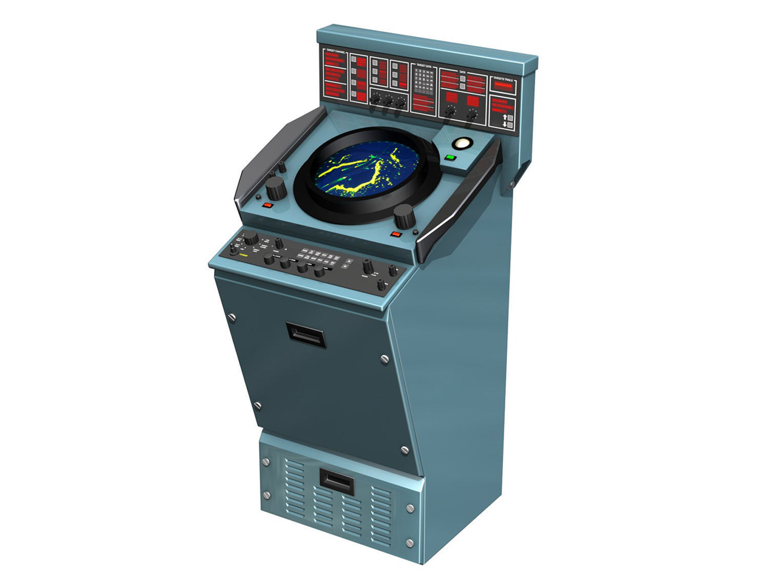 Naval Radar Console 3D model_2
