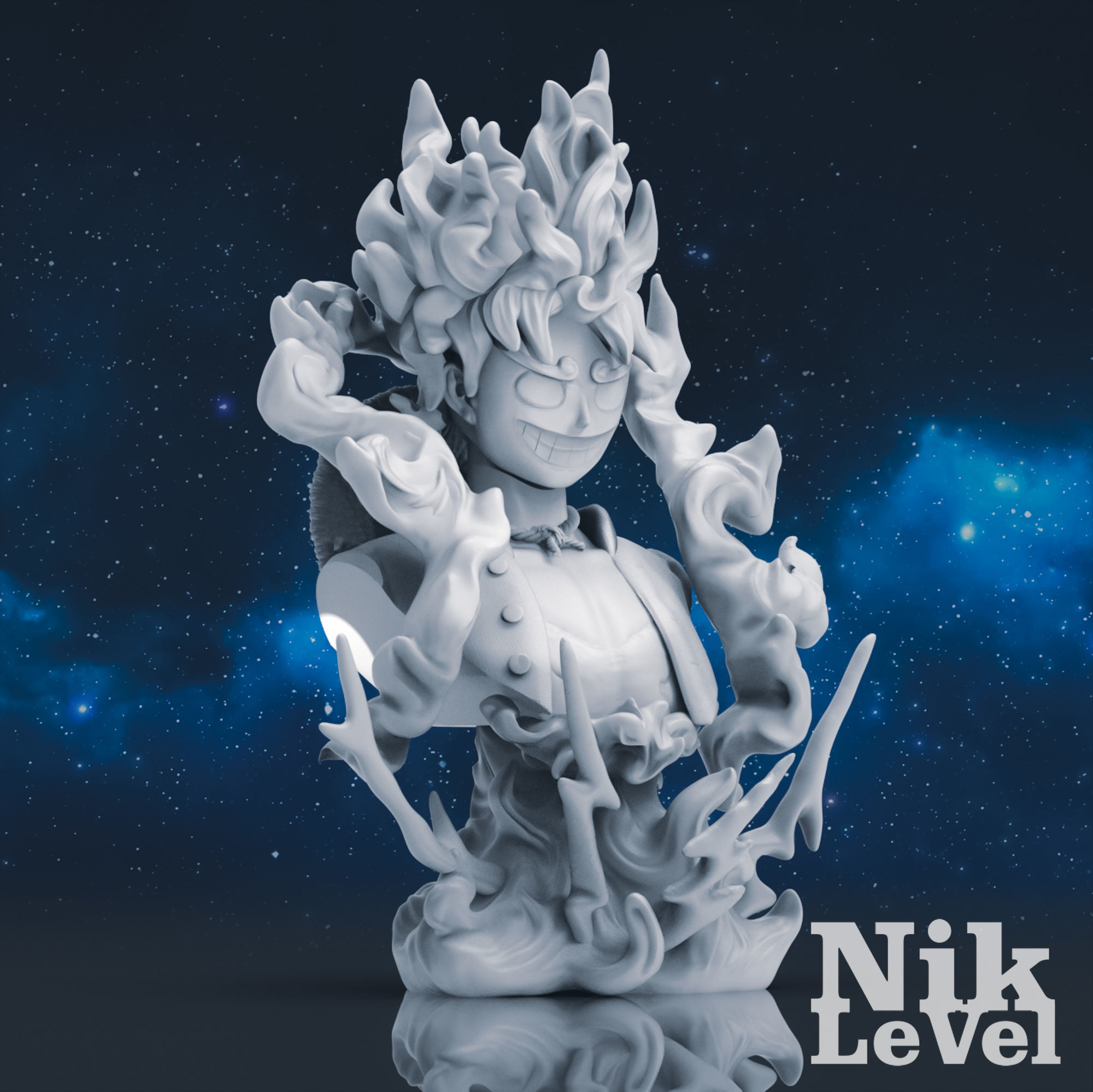  Luffy Nika Bust One Piece 3D Printable 3D print model_23