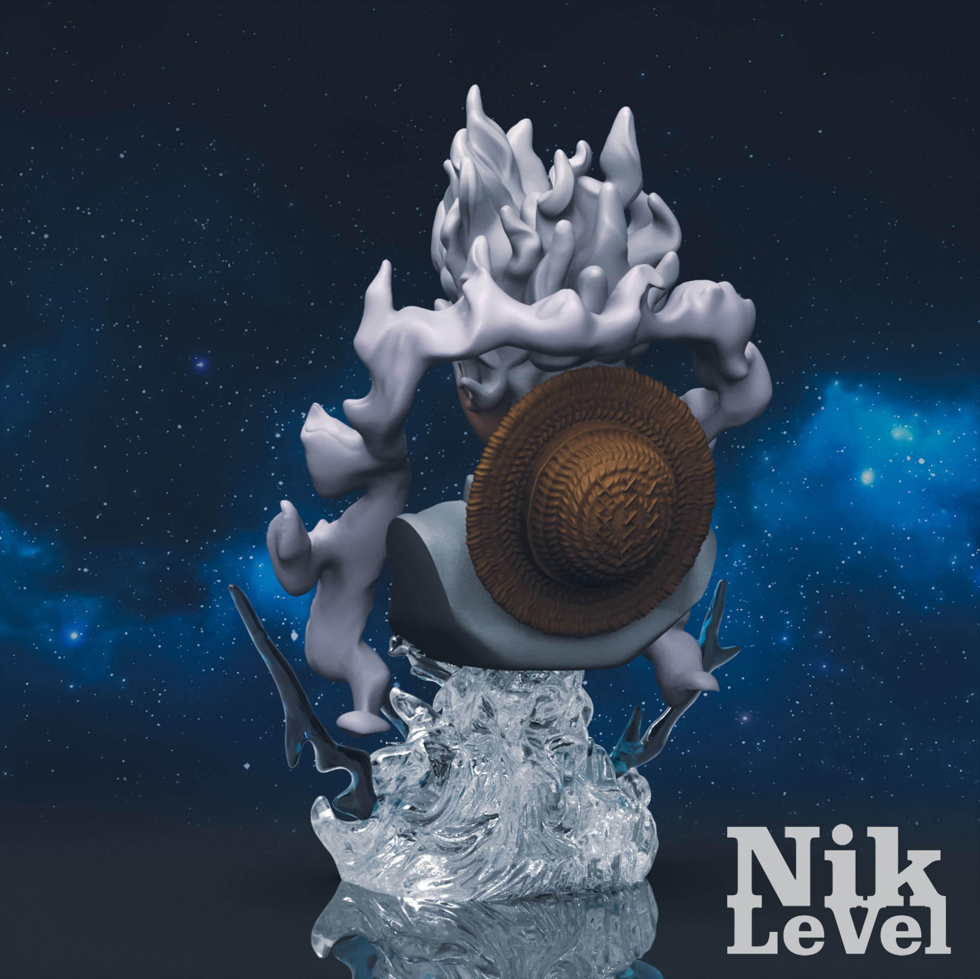  Luffy Nika Bust One Piece 3D Printable 3D print model_6