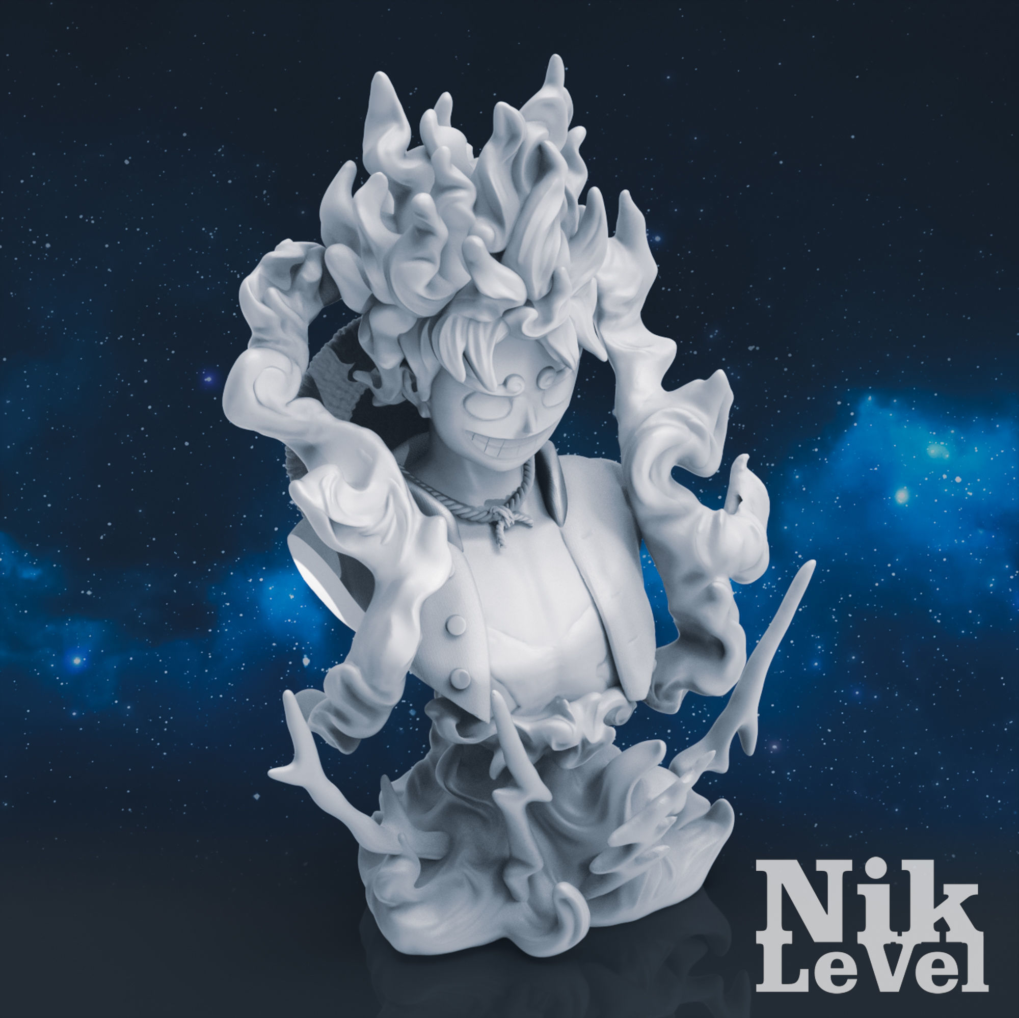  Luffy Nika Bust One Piece 3D Printable 3D print model_21