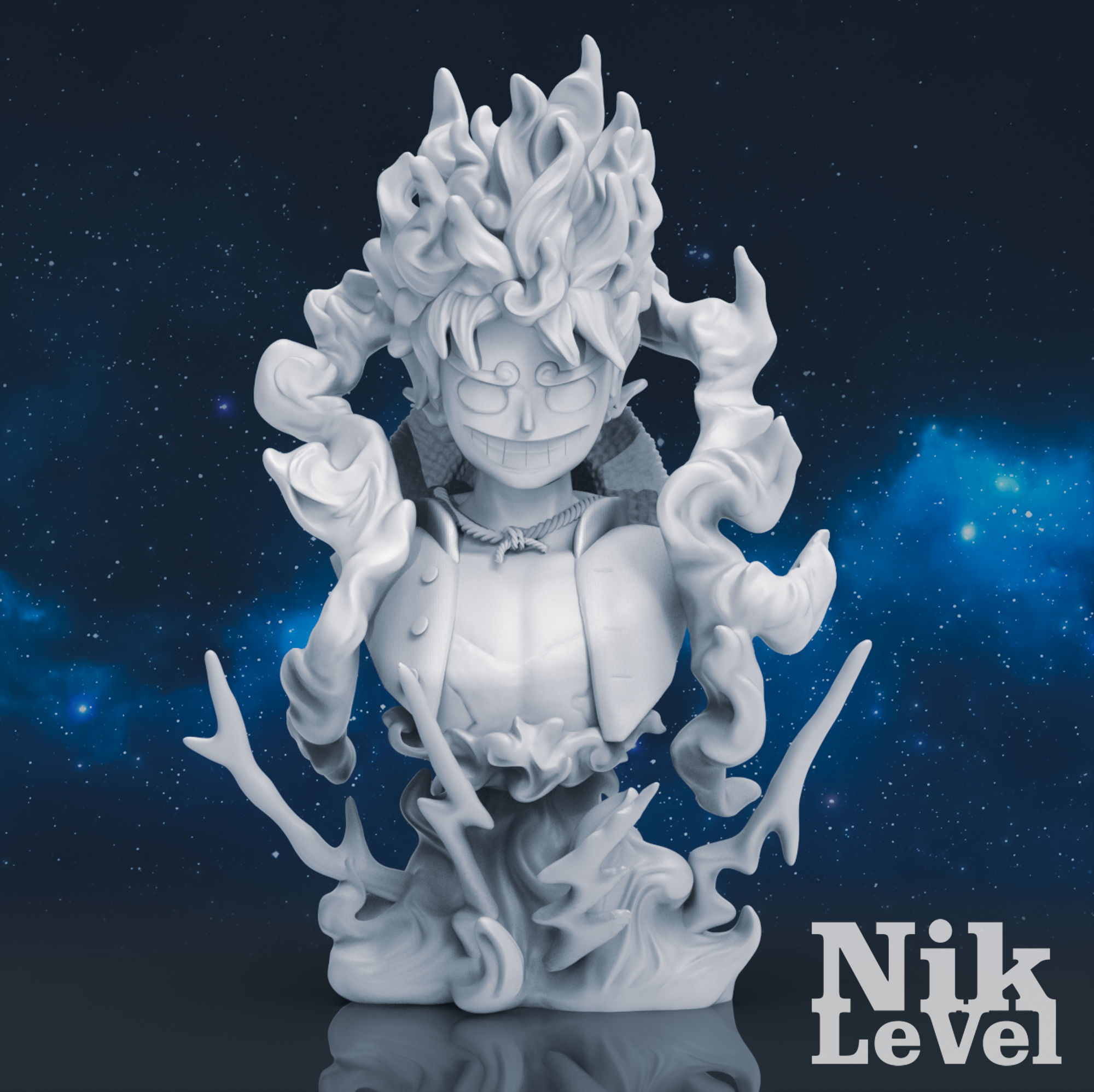  Luffy Nika Bust One Piece 3D Printable 3D print model_13