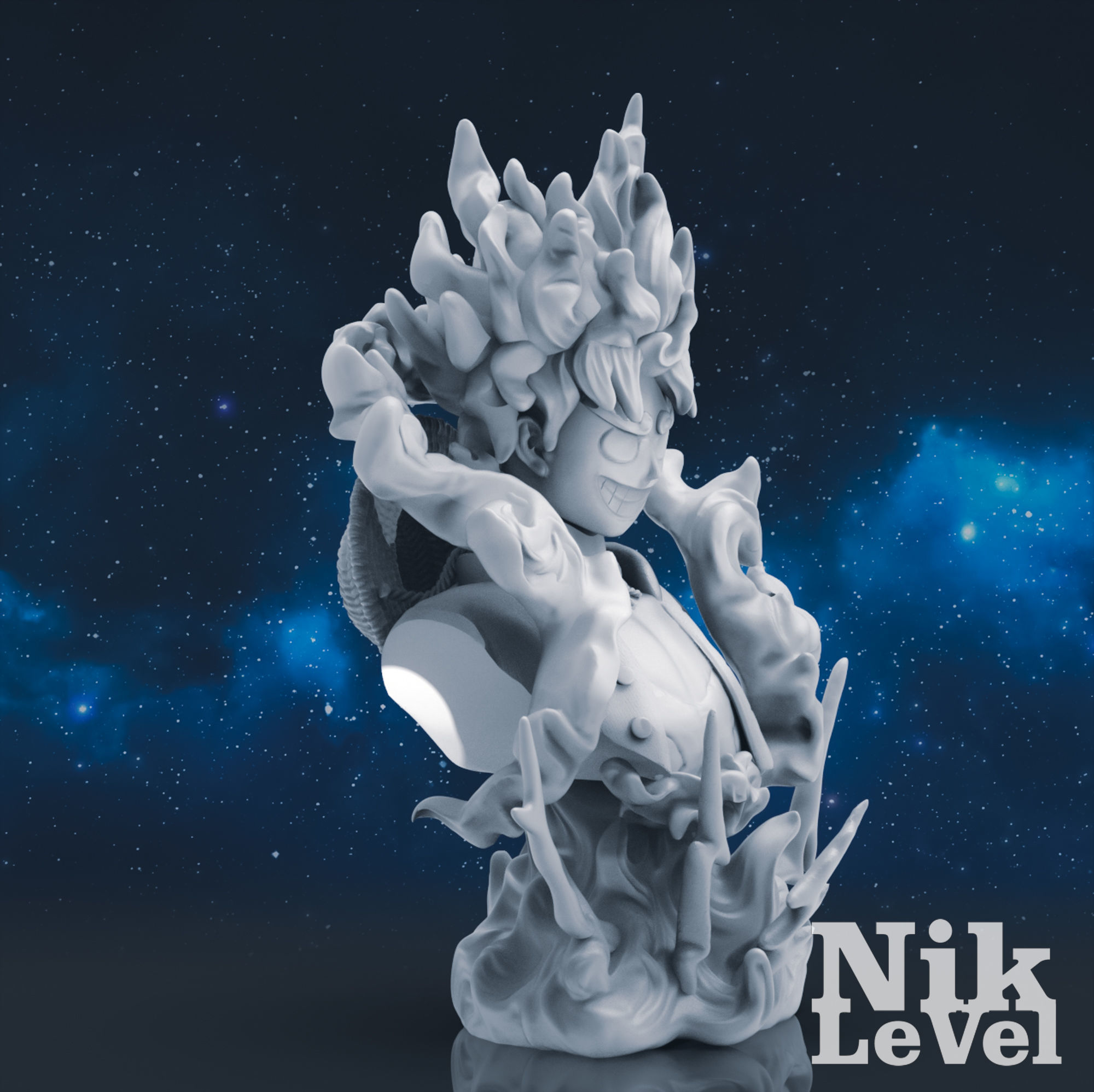  Luffy Nika Bust One Piece 3D Printable 3D print model_19