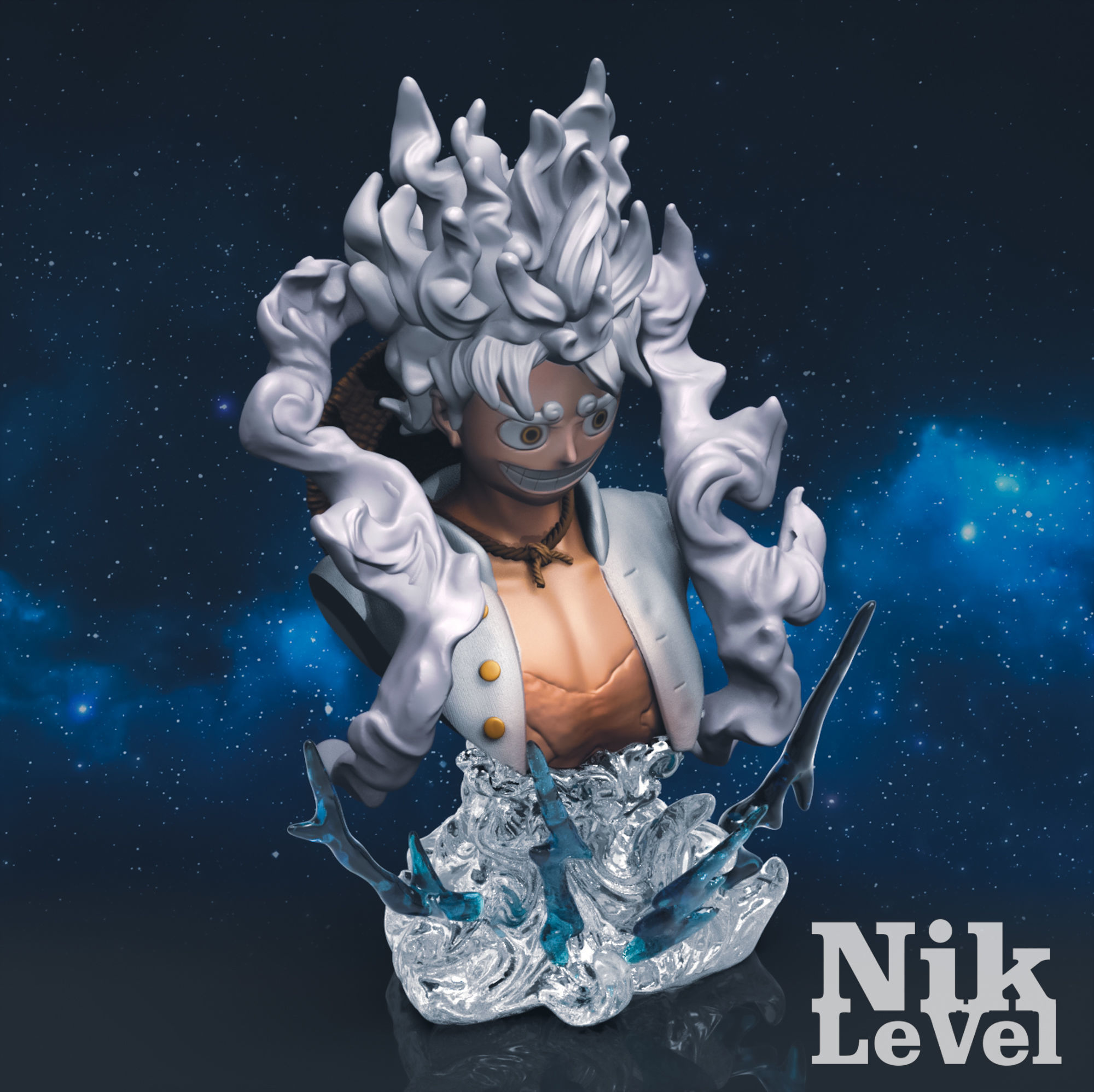  Luffy Nika Bust One Piece 3D Printable 3D print model_10