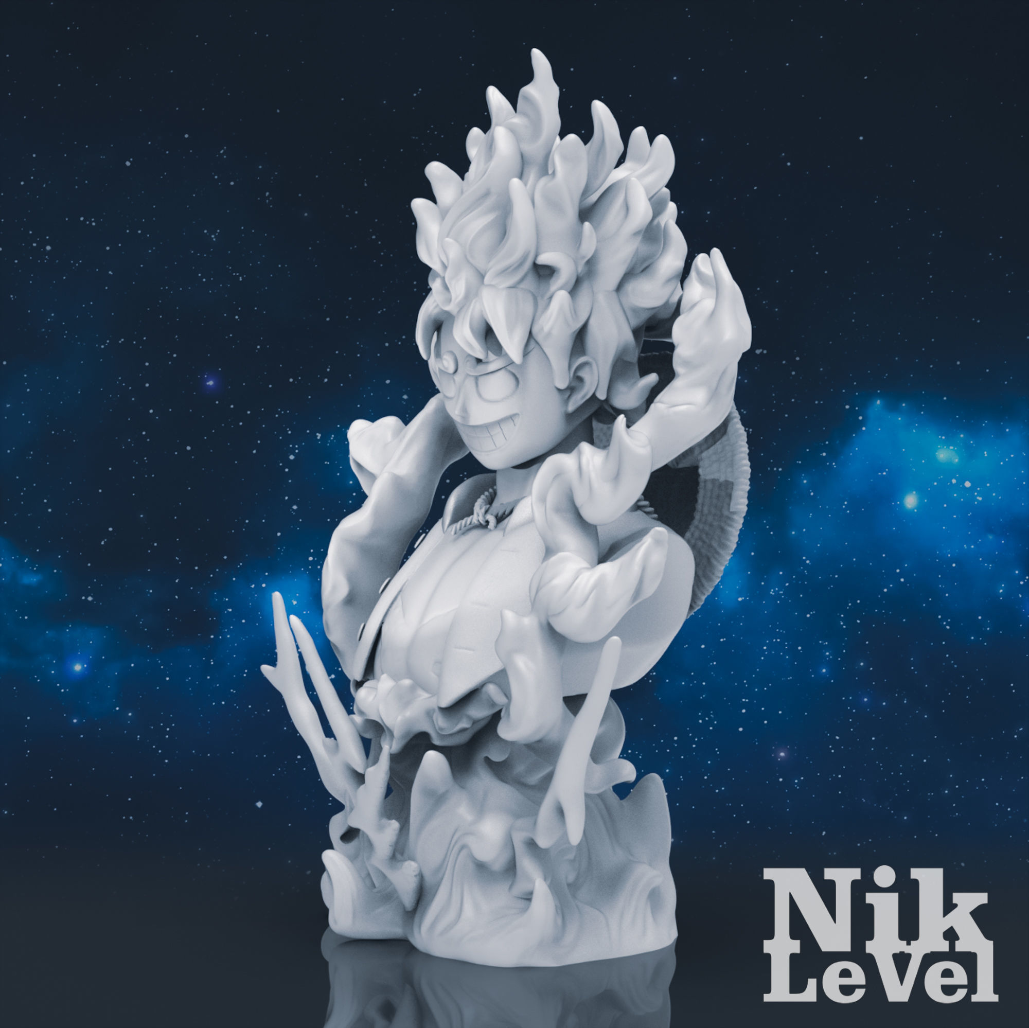  Luffy Nika Bust One Piece 3D Printable 3D print model_15