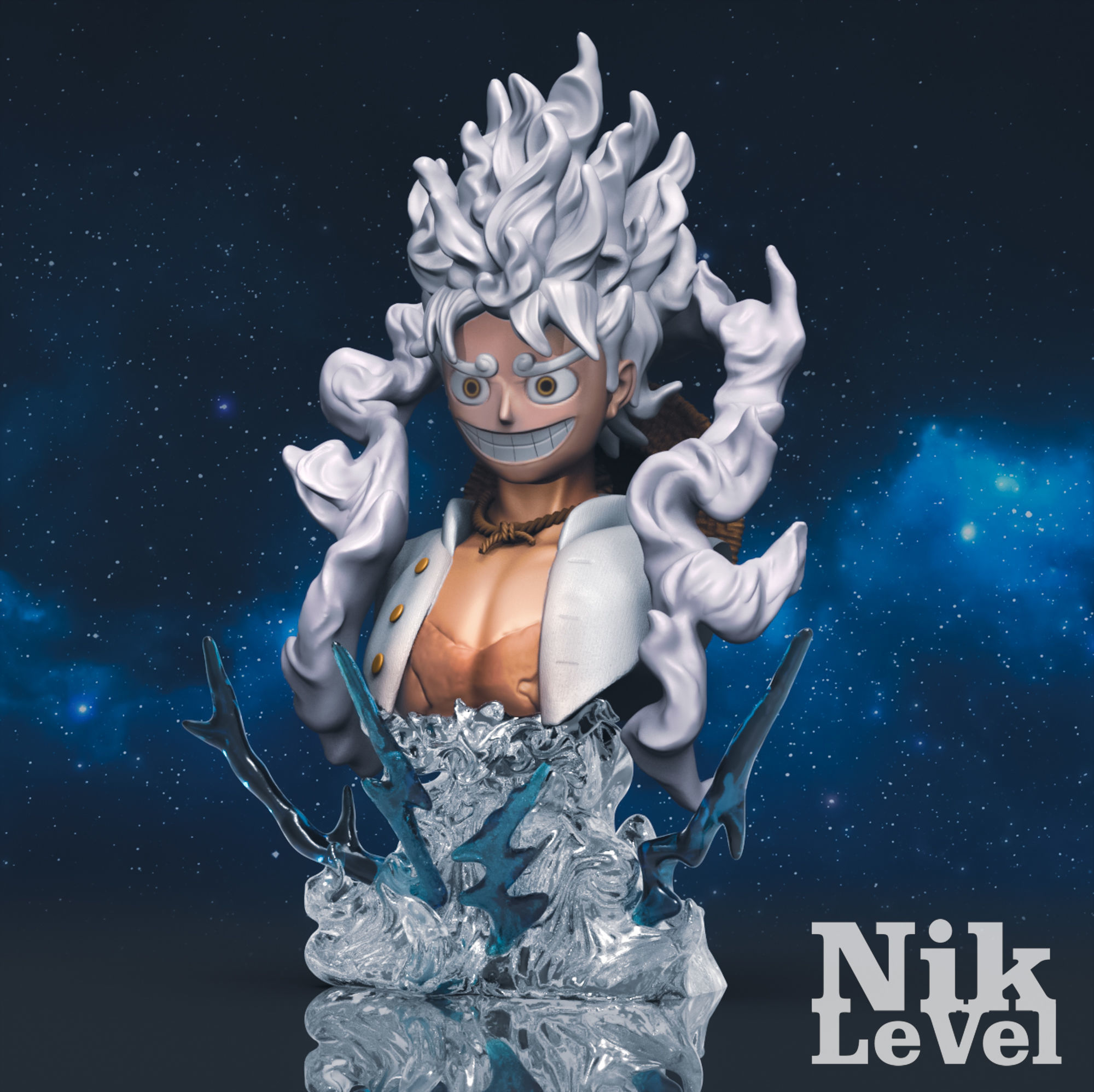  Luffy Nika Bust One Piece 3D Printable 3D print model_11