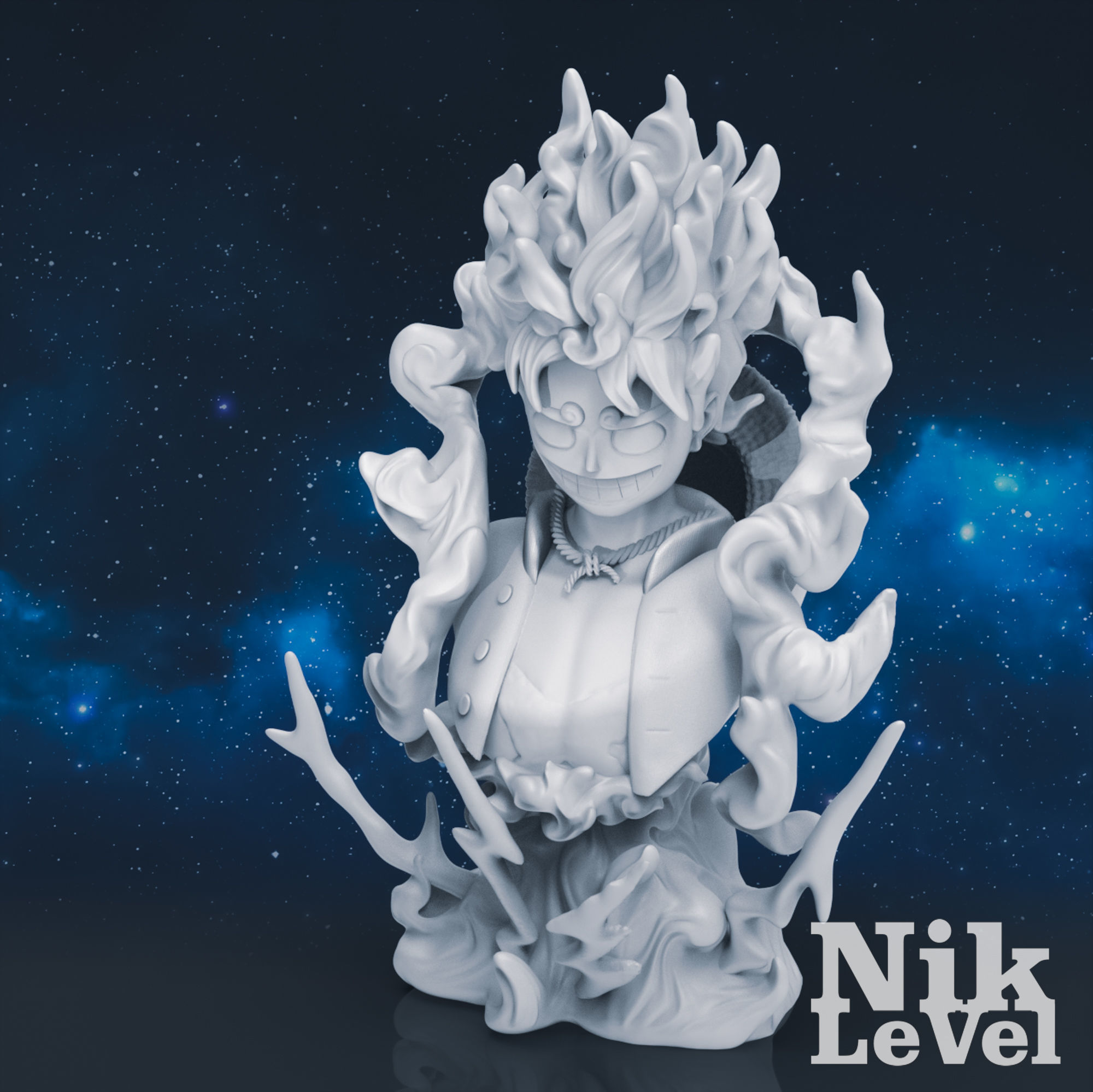  Luffy Nika Bust One Piece 3D Printable 3D print model_20