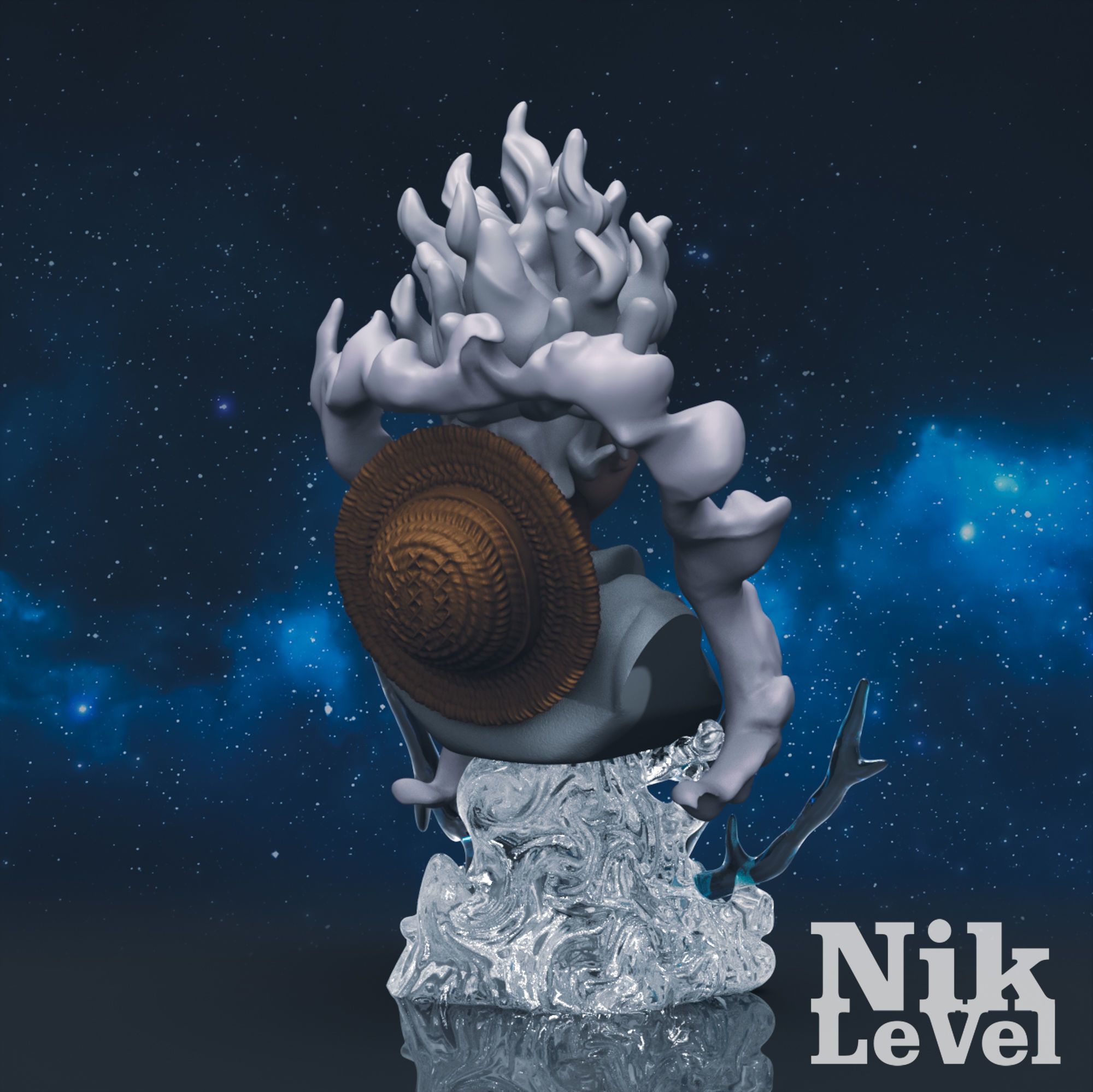  Luffy Nika Bust One Piece 3D Printable 3D print model_7