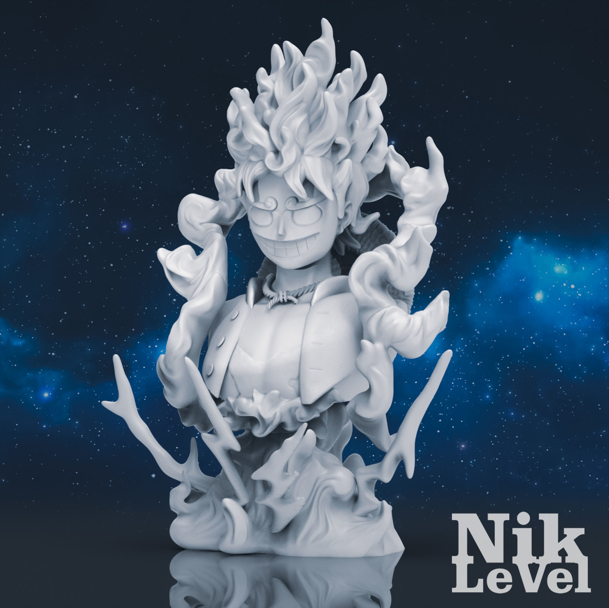  Luffy Nika Bust One Piece 3D Printable 3D print model_22