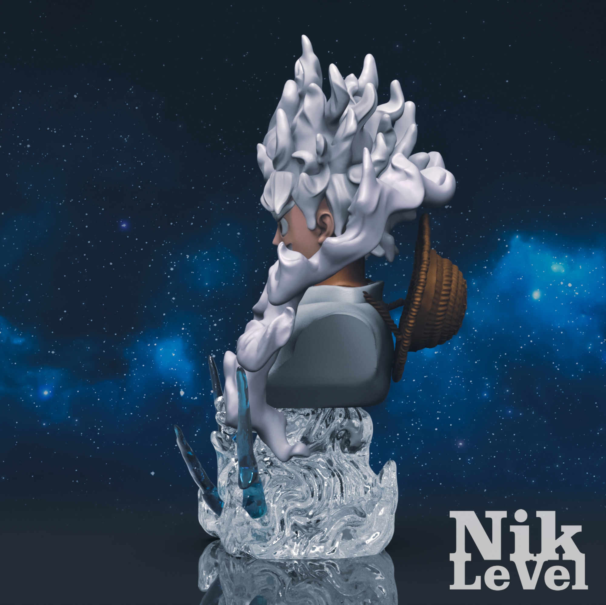  Luffy Nika Bust One Piece 3D Printable 3D print model_5