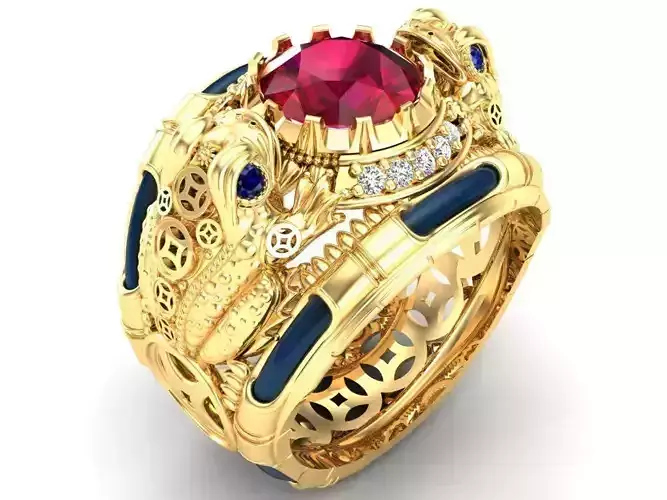 Toad ring - Jin Chan ring - N1311