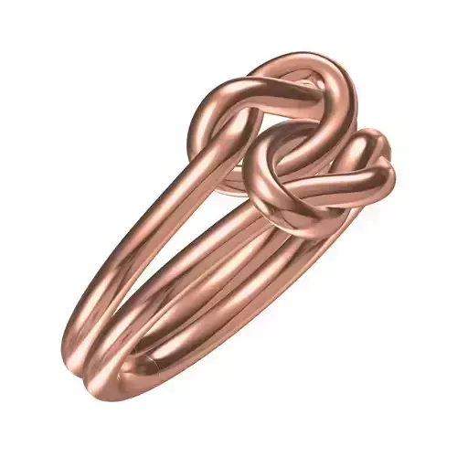 Antique Double Celtic Knot ring 3D print model
