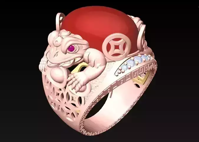 Toad ring - Jin Chan ring - N1121