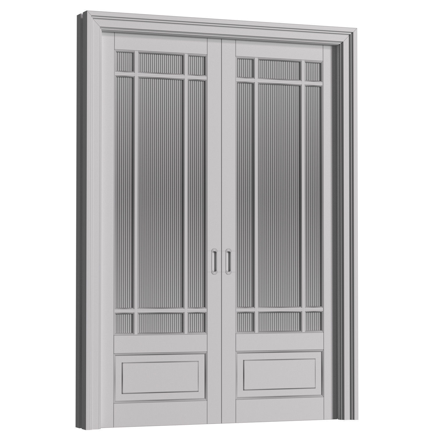 Interior sliding doors in classic style 3D model_4