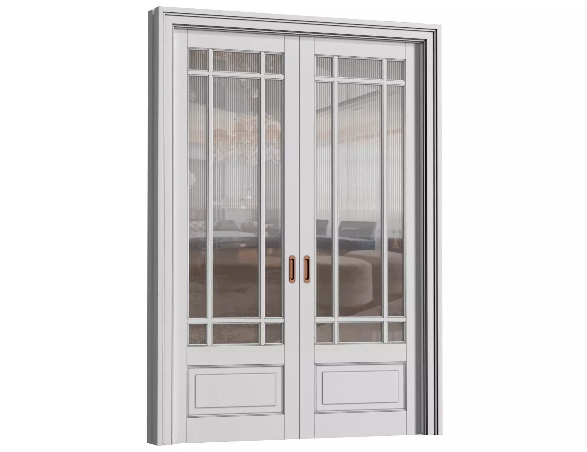 Interior sliding doors in classic style 3D model_0
