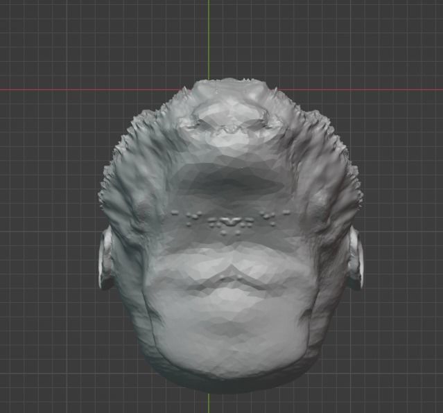 High Poly God Of War Ragnarok Kratos Head 3D print model_15