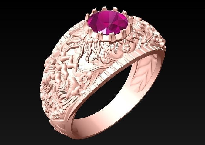 Pattern Ring - Diamond 60 - D20mm - N1120 3D print model