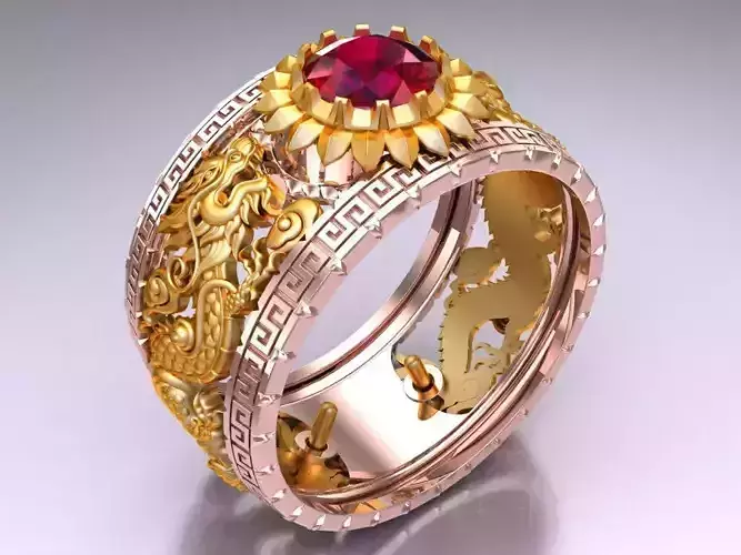 Dragon Ring - Mens Ring - N1152