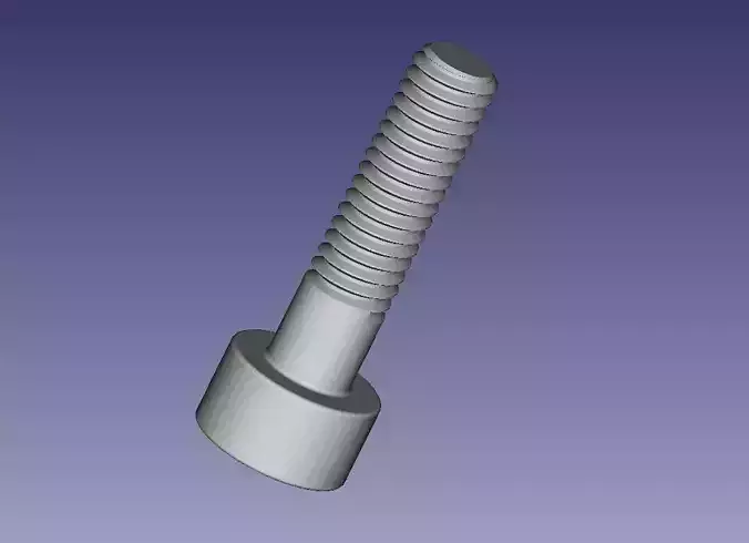 M4 screw and Nut 3D print model