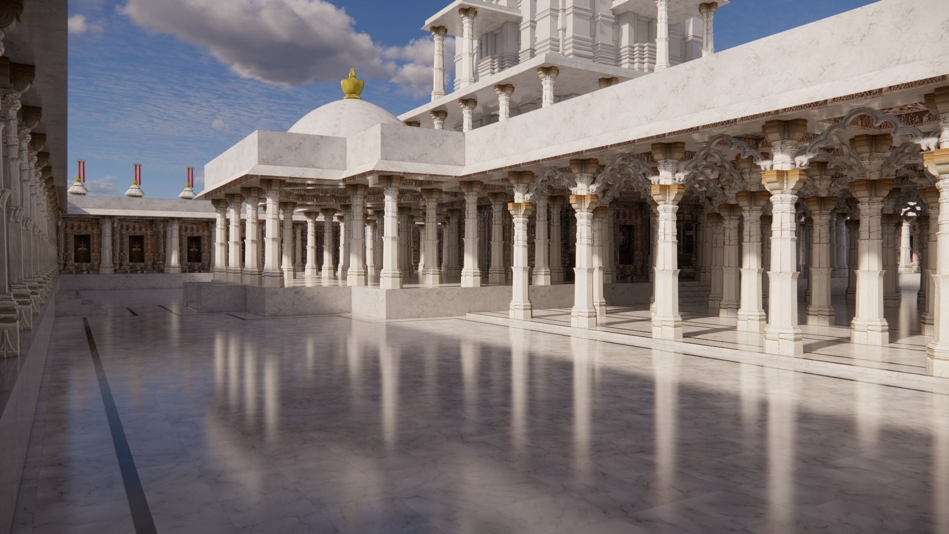 Delwara Jain Indian Temple 3D model 3D model_2
