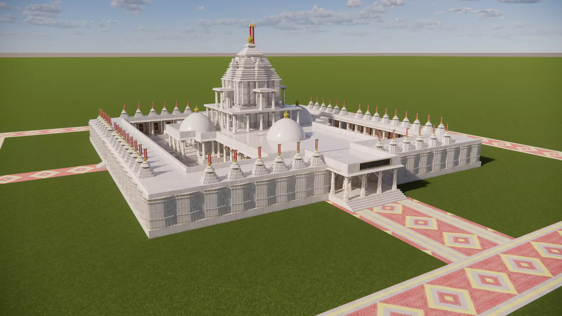 Delwara Jain Indian Temple 3D model 3D model_0