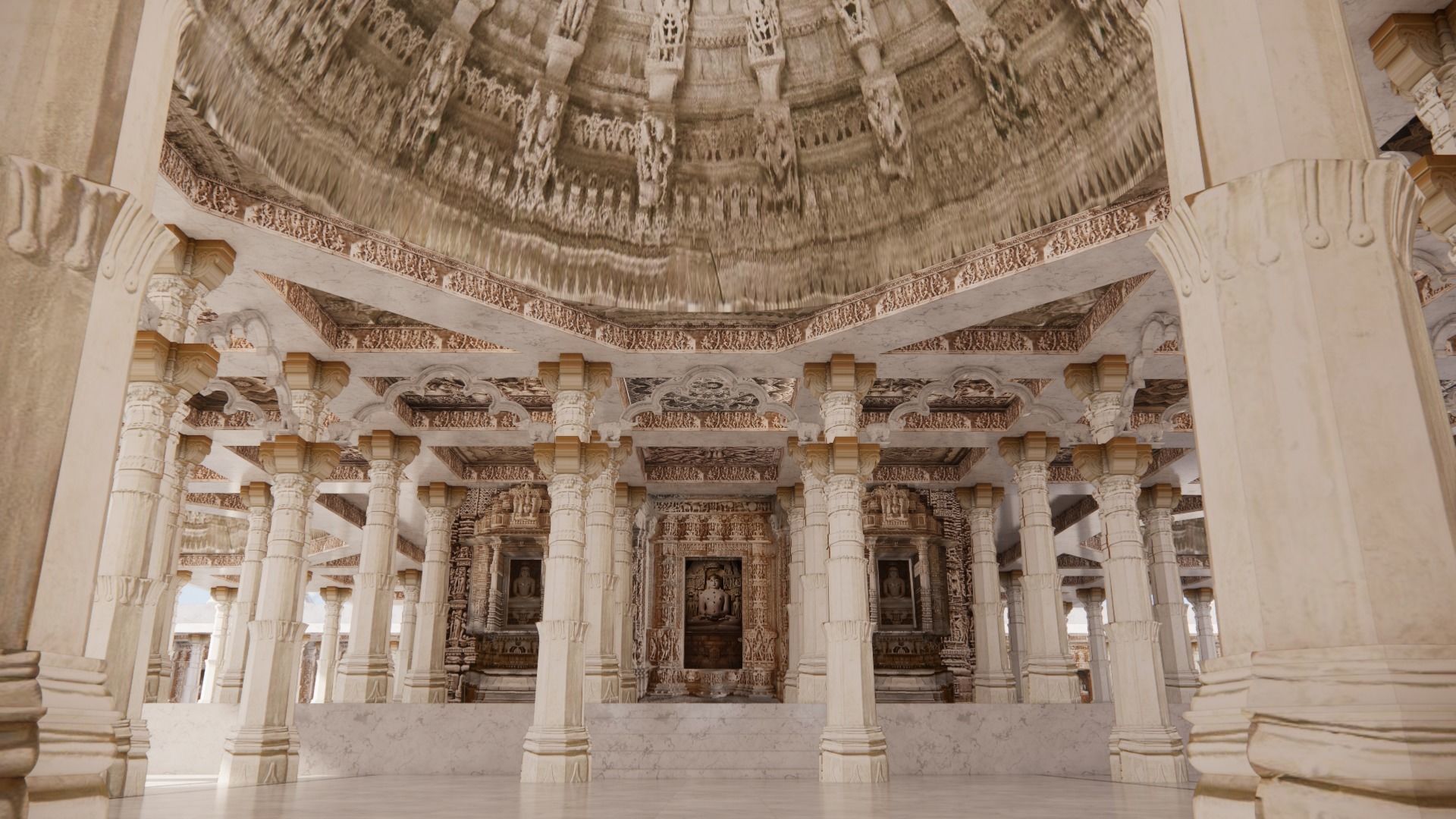 Delwara Jain Indian Temple 3D model 3D model_1