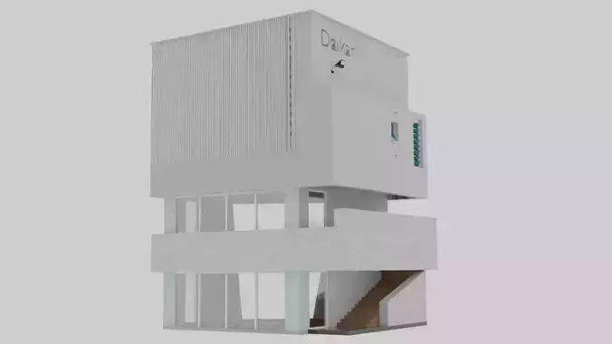 House - Villa - Apartment with white color and 2 floors