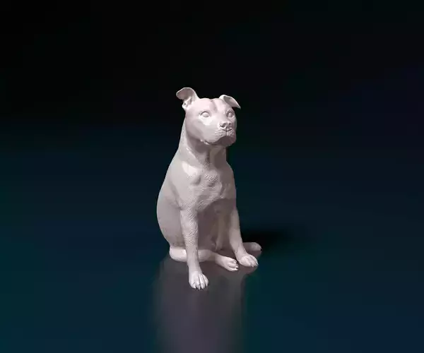 Staffordshire bull terrier 07 3D print model