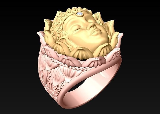 Buddha Rings - N1134 3D print model