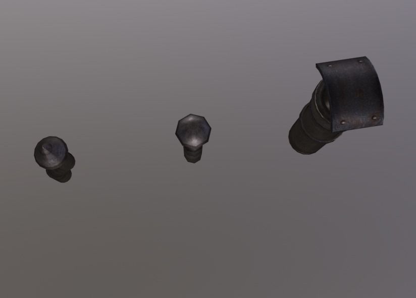 Chimney Low-poly 3D model_4