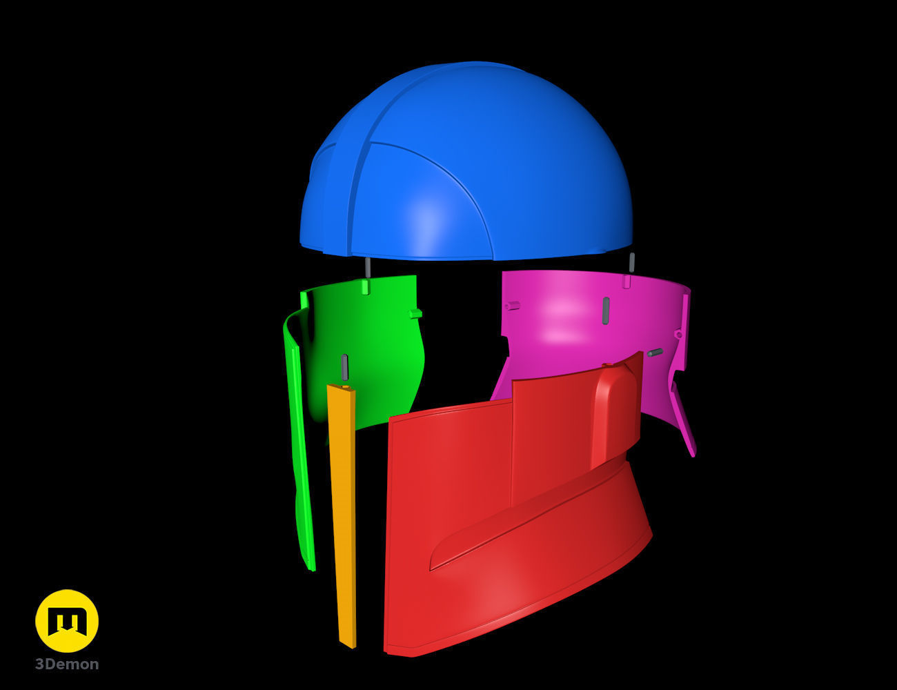 Praetorian guard Helmet The Mandalorian 3D print model_6