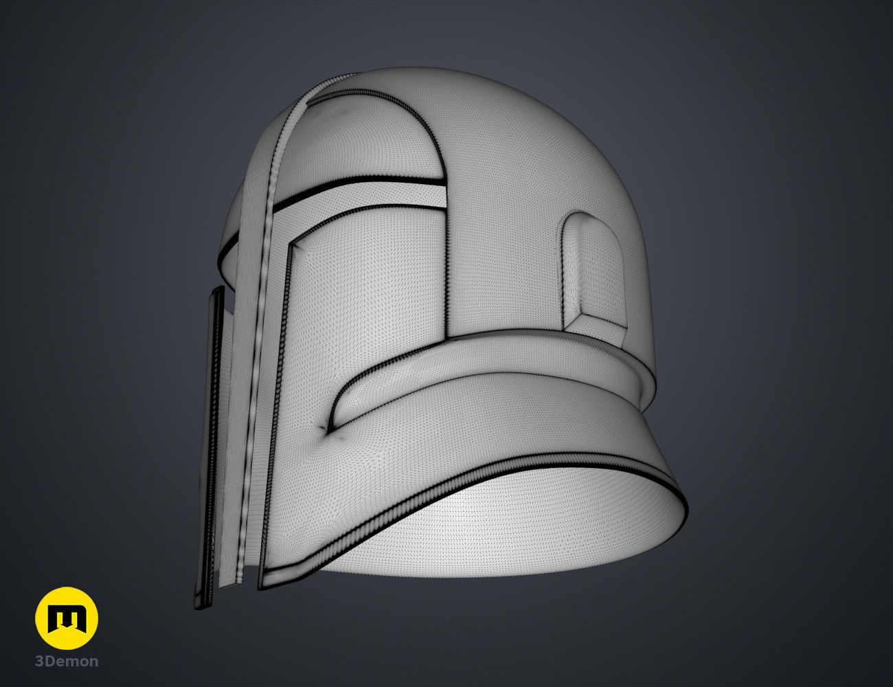 Praetorian guard Helmet The Mandalorian 3D print model_20