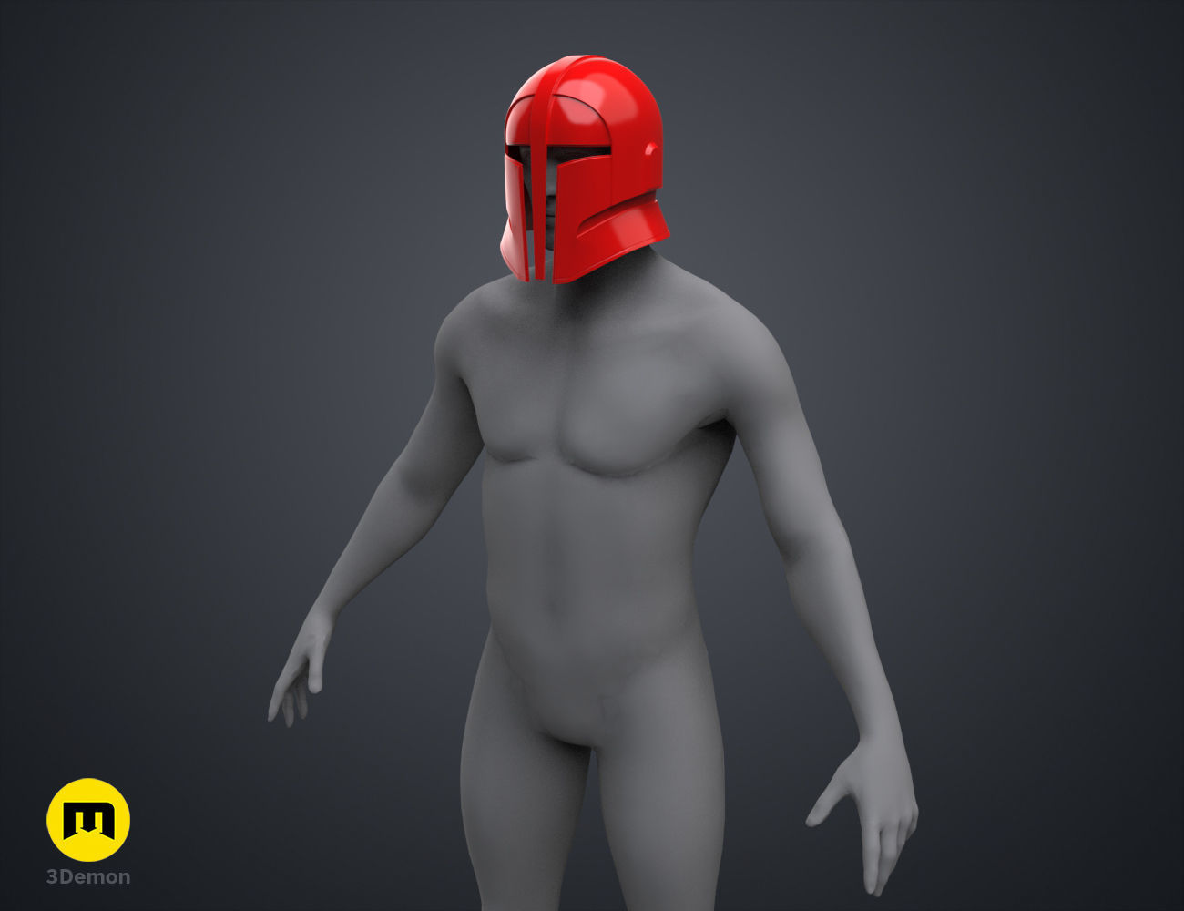 Praetorian guard Helmet The Mandalorian 3D print model_11