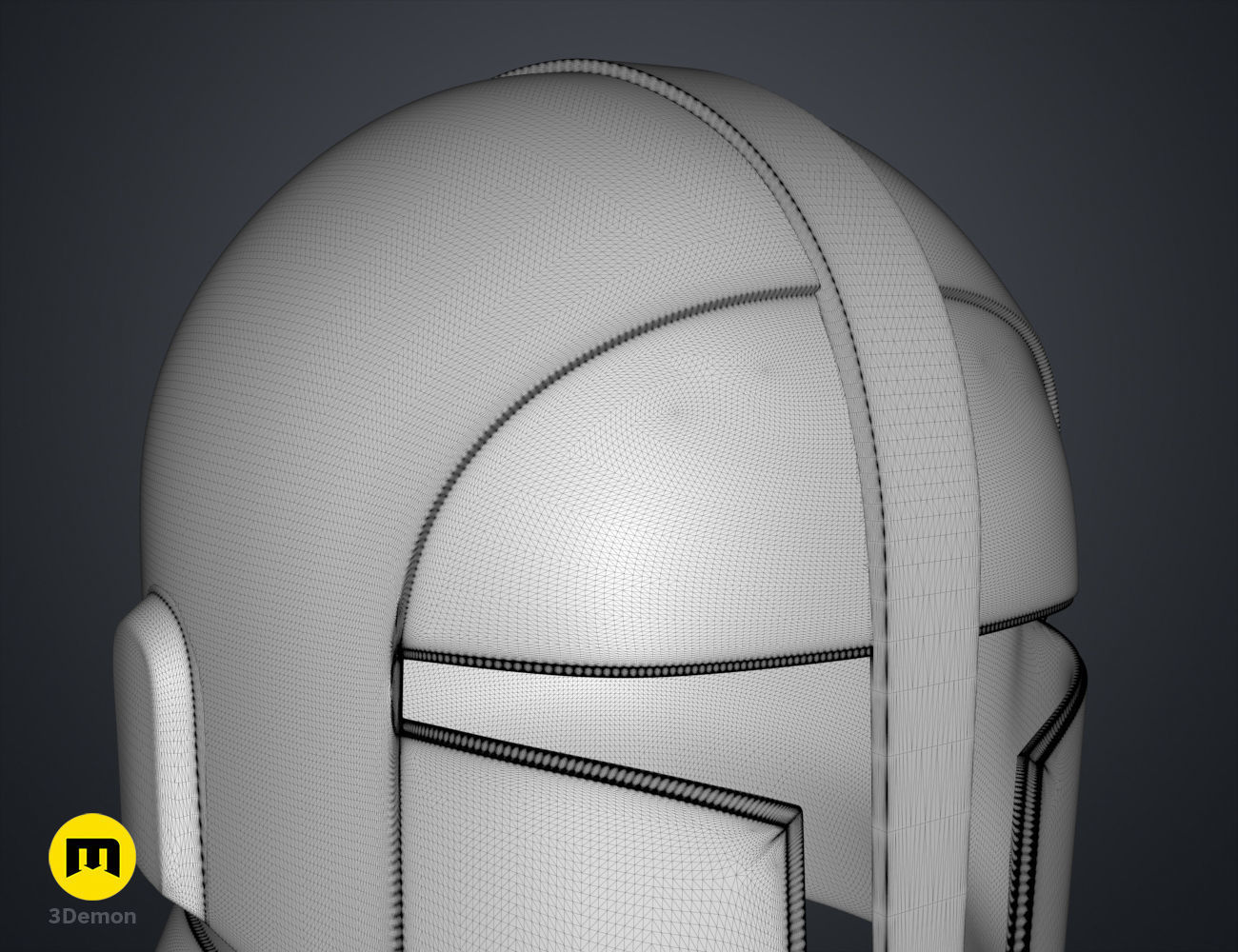 Praetorian guard Helmet The Mandalorian 3D print model_17