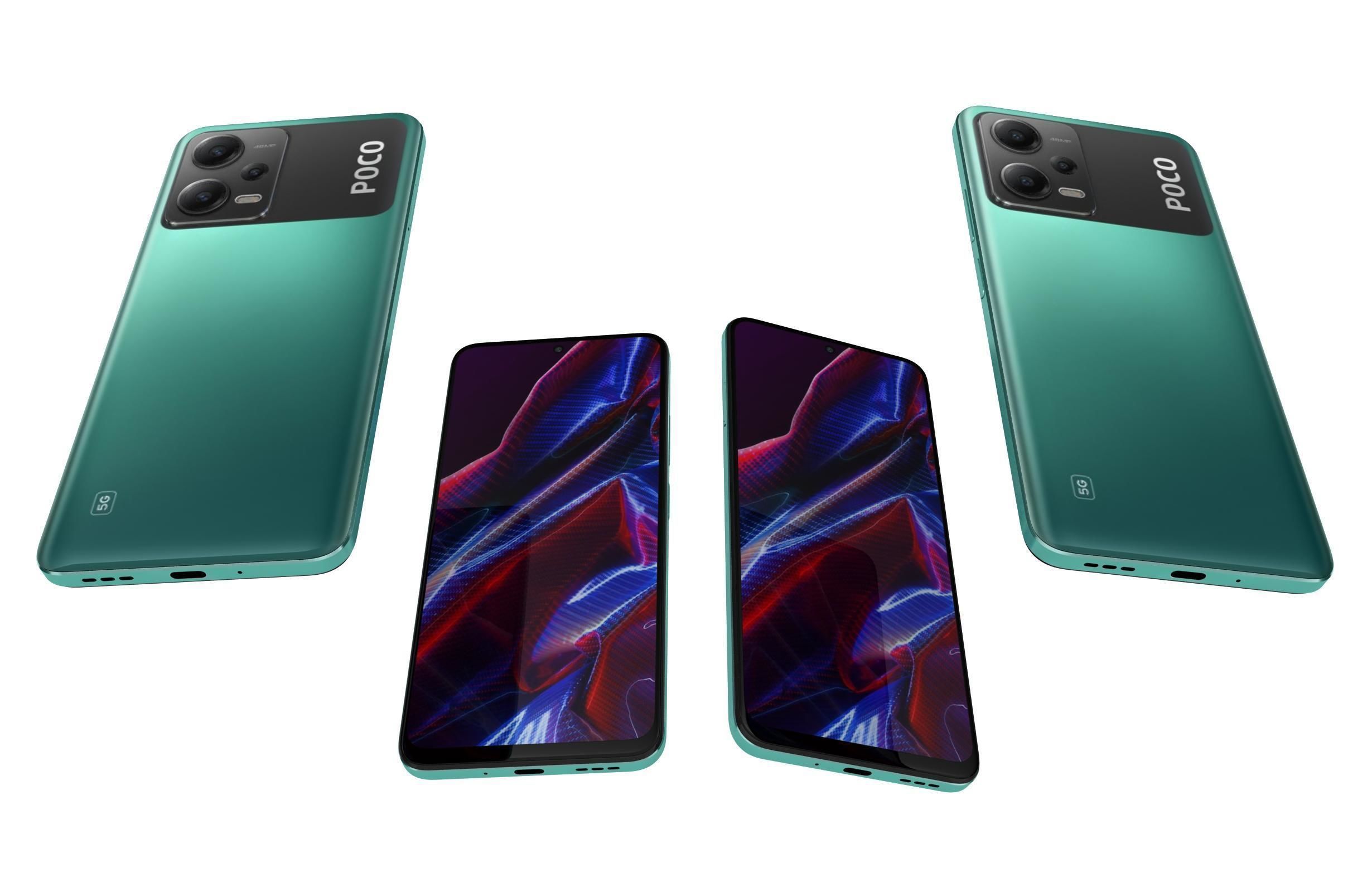 Xiaomi Poco X5 And X5 Pro 5G Low-poly 3D model_16