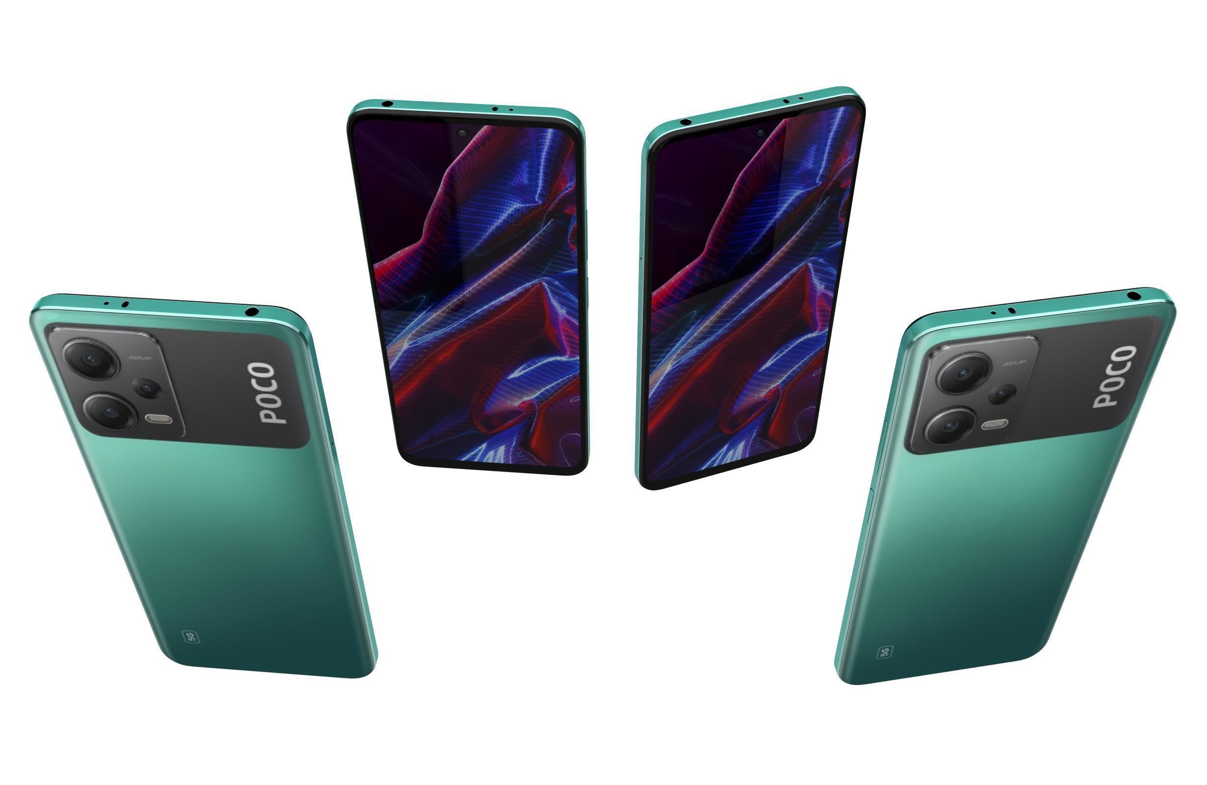 Xiaomi Poco X5 And X5 Pro 5G Low-poly 3D model_17