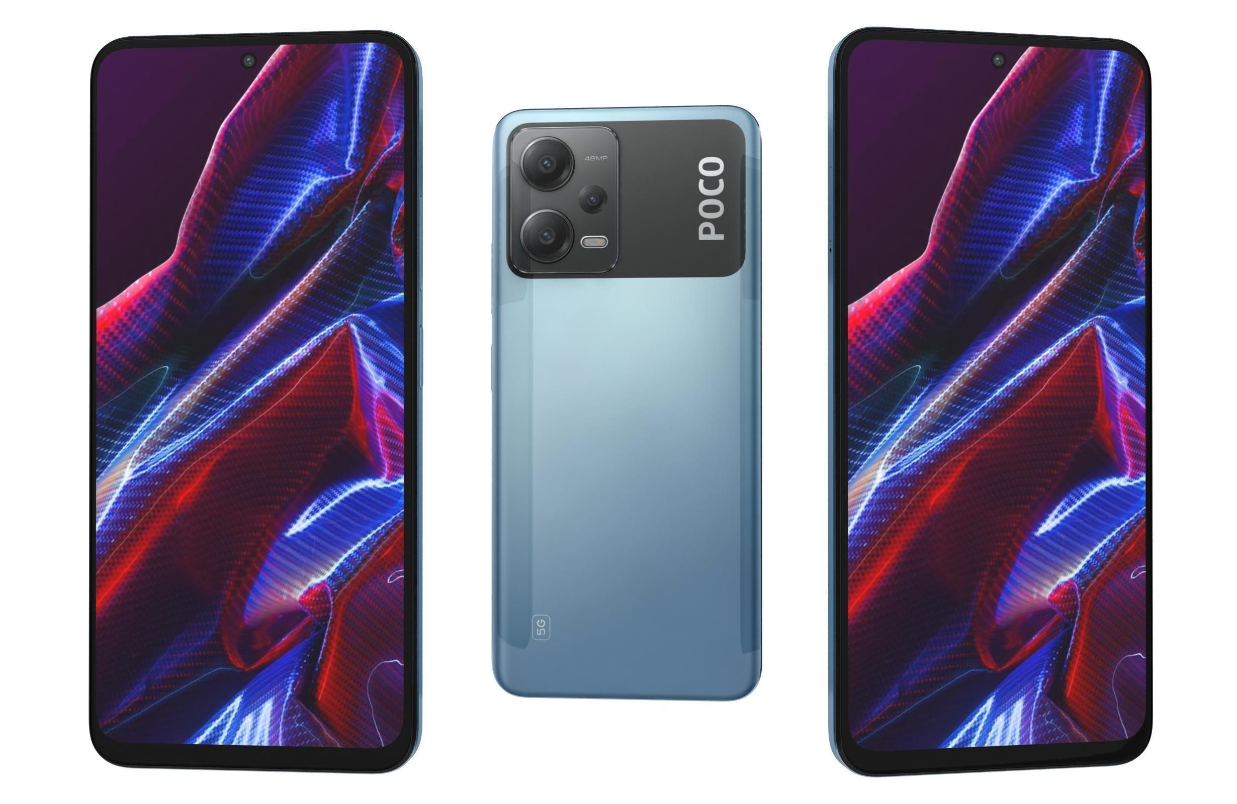 Xiaomi Poco X5 And X5 Pro 5G Low-poly 3D model_15