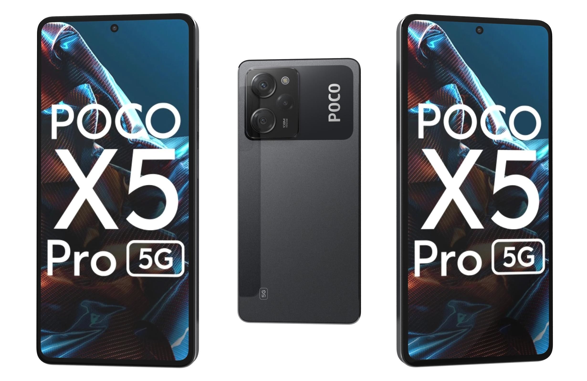 Xiaomi Poco X5 And X5 Pro 5G Low-poly 3D model_64