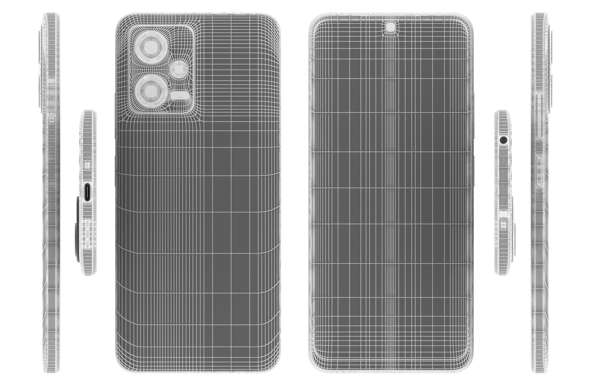 Xiaomi Poco X5 And X5 Pro 5G Low-poly 3D model_36