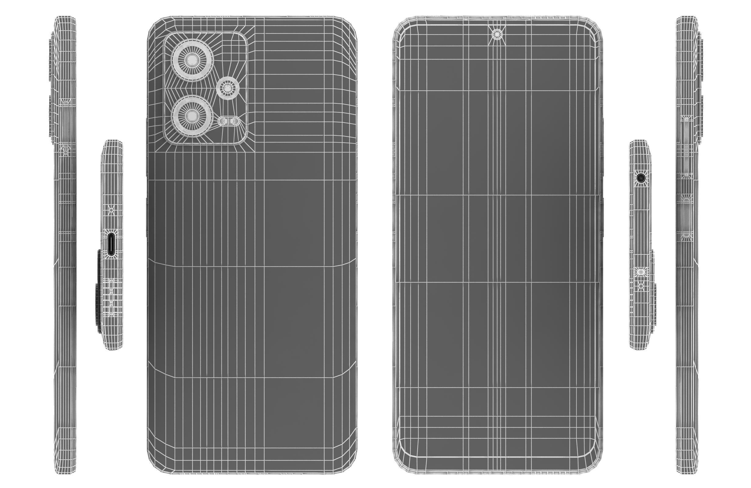 Xiaomi Poco X5 And X5 Pro 5G Low-poly 3D model_35