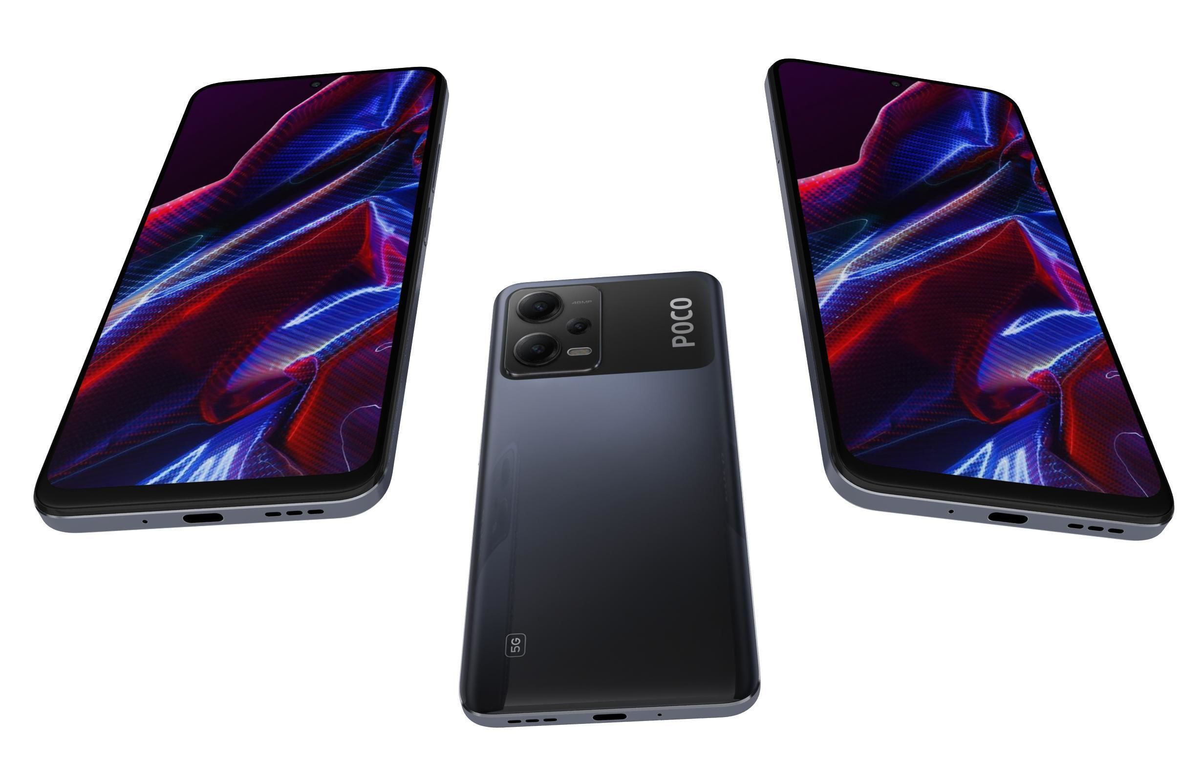 Xiaomi Poco X5 And X5 Pro 5G Low-poly 3D model_26