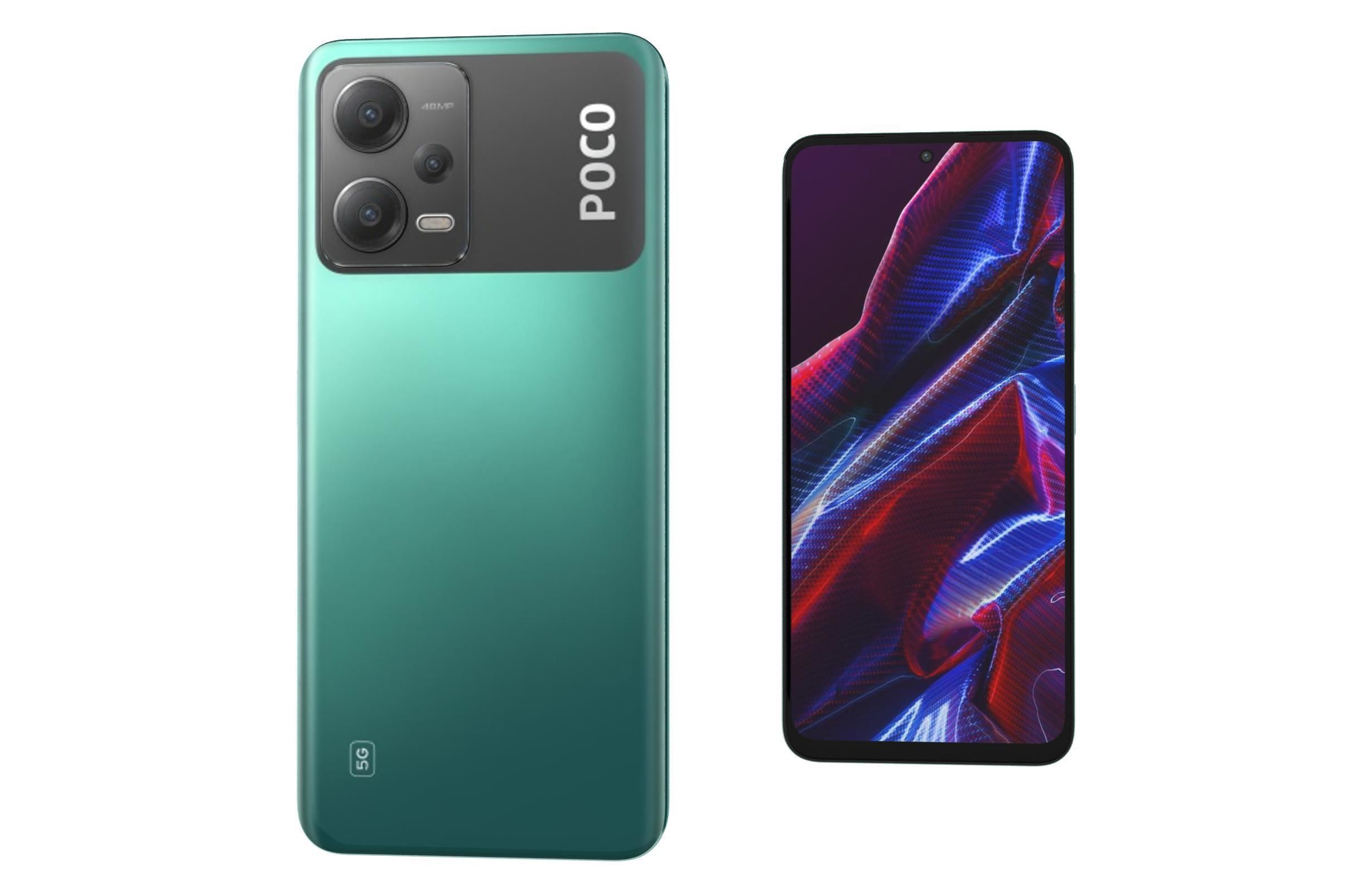 Xiaomi Poco X5 And X5 Pro 5G Low-poly 3D model_20