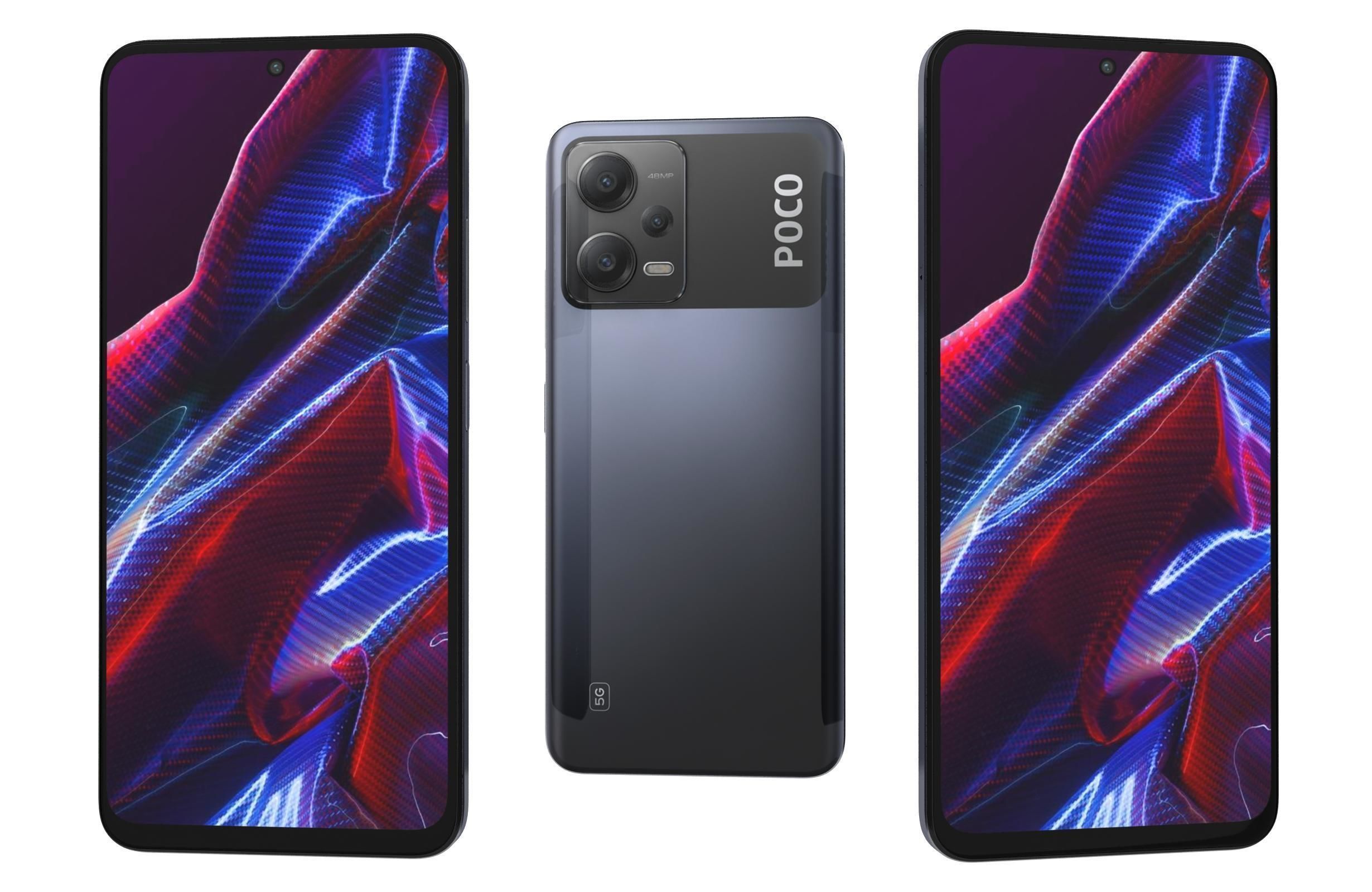 Xiaomi Poco X5 And X5 Pro 5G Low-poly 3D model_33