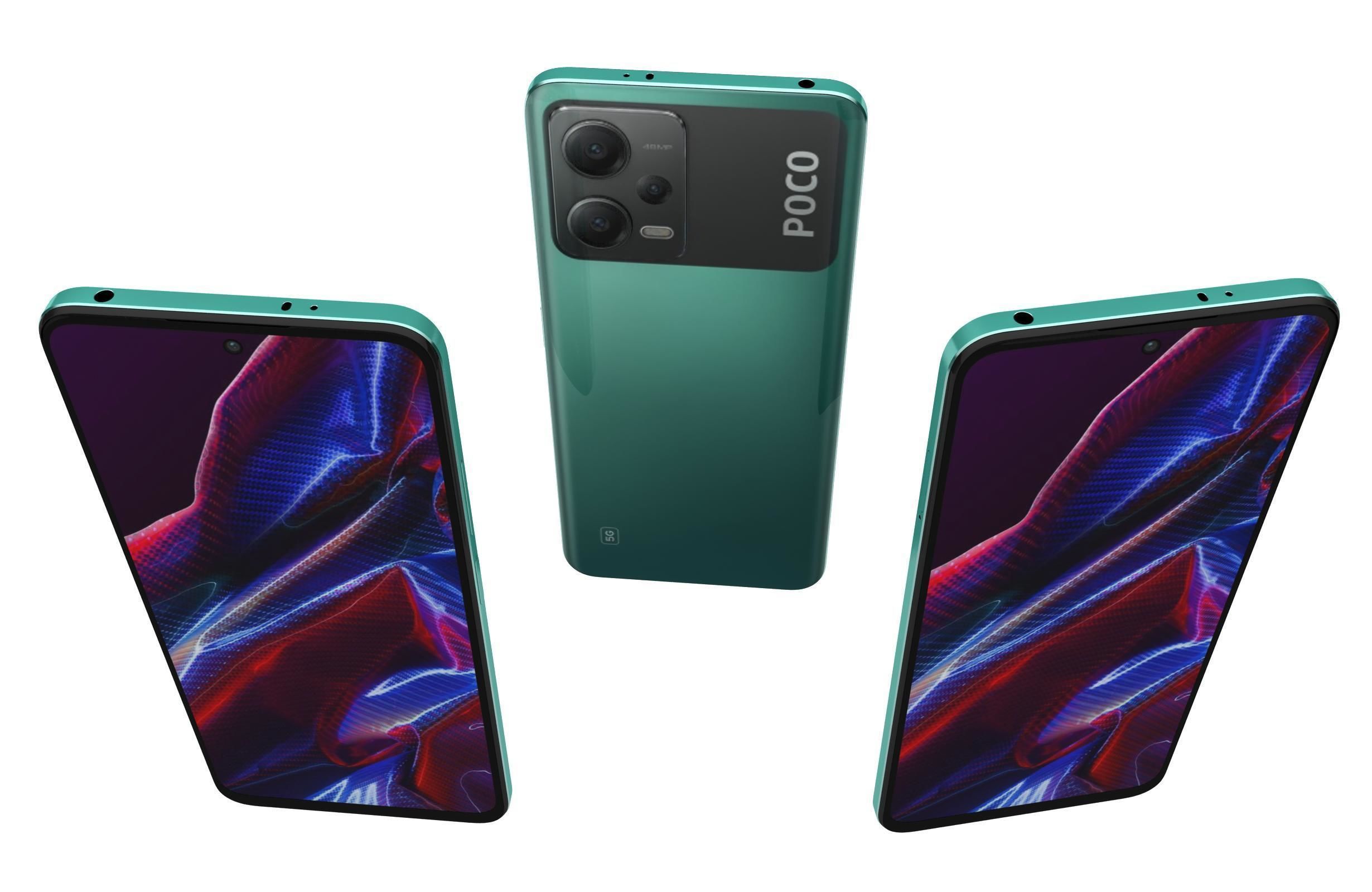 Xiaomi Poco X5 And X5 Pro 5G Low-poly 3D model_22